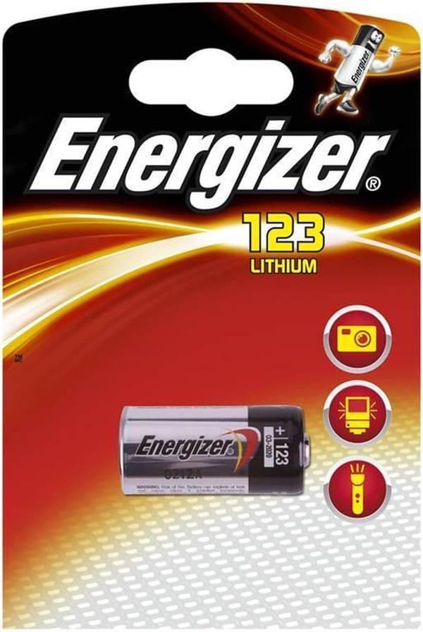 Energizer photo lithium cr123a batteri - 1 stk