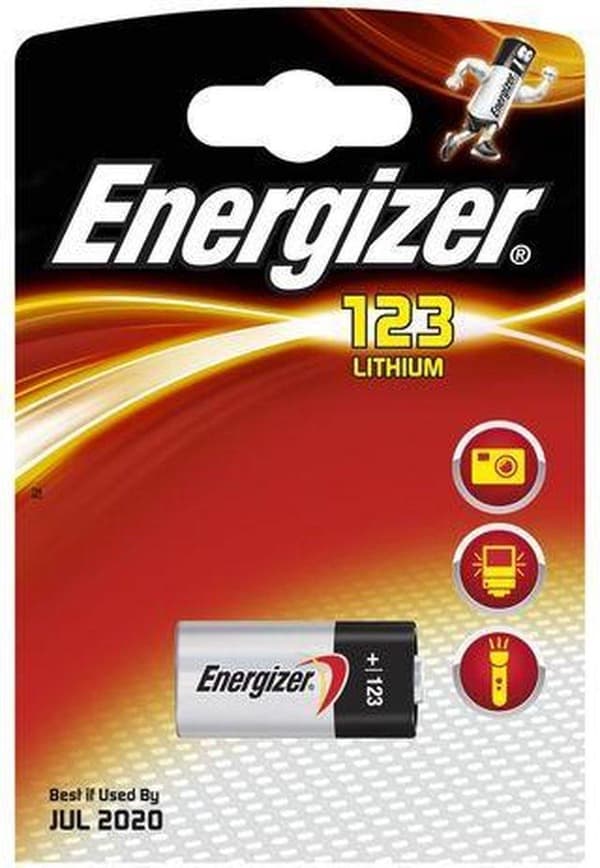Energizer photo lithium cr123a batteri - 1 stk