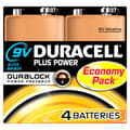 Miniatyrbillede 1 af 2: Duracell Plus Power engangsbatteri 9V alkalisk (142305)