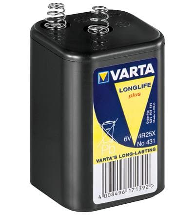 Varta Longlife Plus 431 - akku sinkkikloridi 8,5 Ah (00431101111)