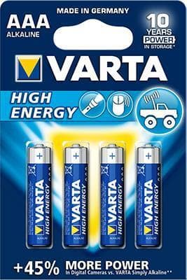 Varta High Energy AAA alkalisk engangsbatteri (04903121414)