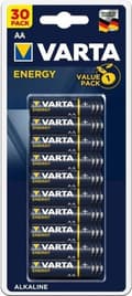 Miniatyrbillede 1 af 3: VARTA 30 pakke batterier Alcalines Energy AA (LR06) 1,5V