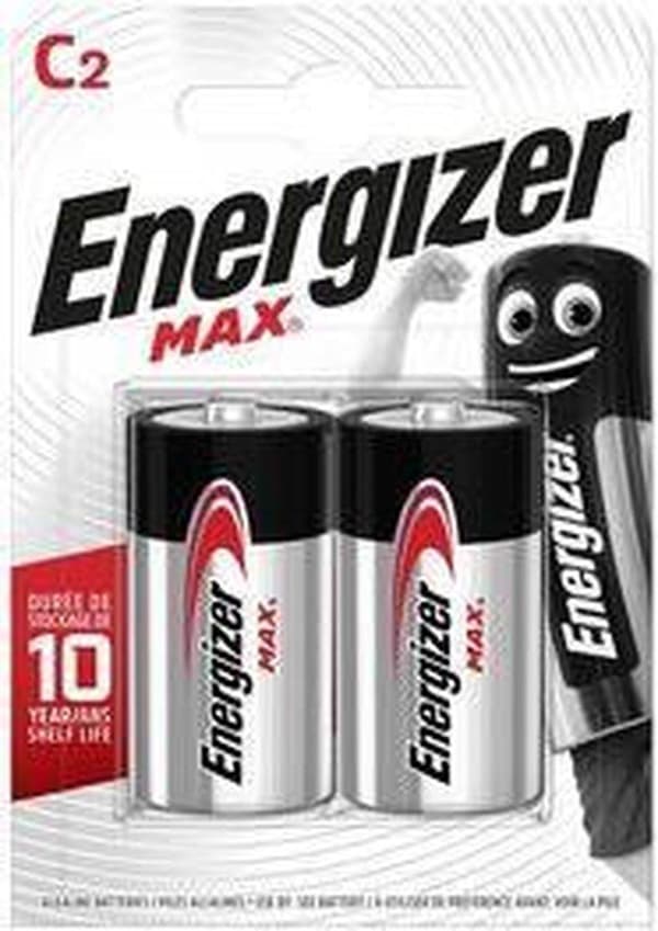 Alkaline batteri C 1,5 V Max 2-blister