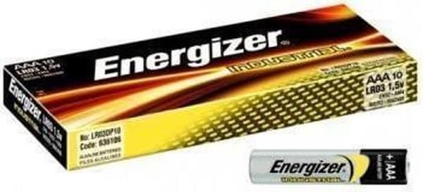 Energizer Industrial AAA, LR03 alkaliska batterier