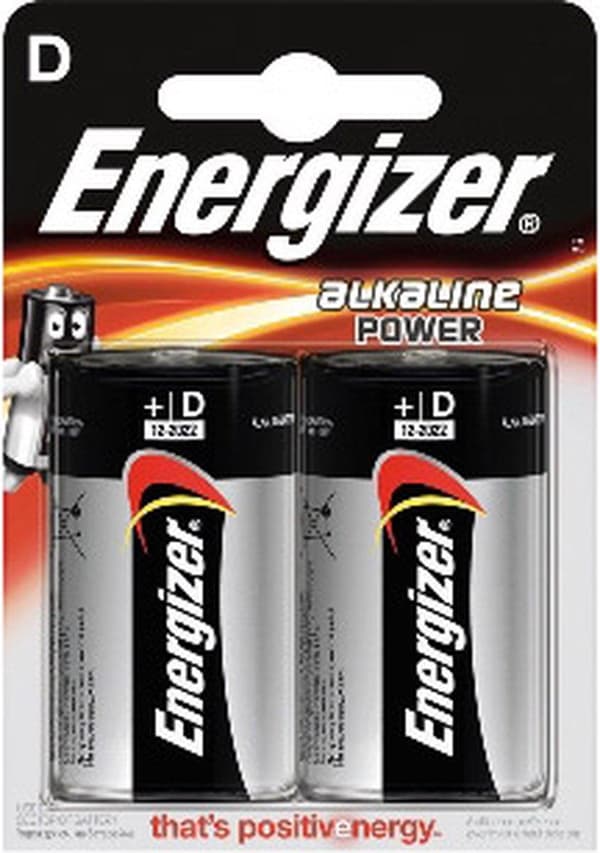 Alkaline batteri D 1,5 V Power 2-blister