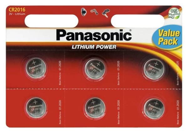 Panasonic CR-2032 - 6 kpl