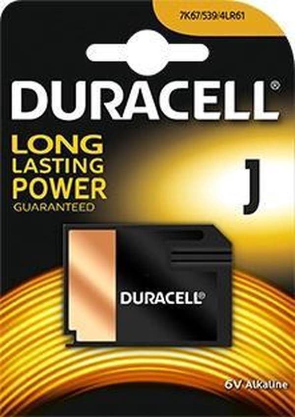 Duracell Security 6V - J - 7K67 -4LR61 - 539 Alkaline batteri