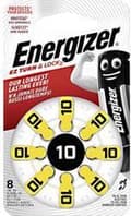 Miniatyrbild 1 av 3: ZA10 Knappcell Zinkluft 1,4 V 91 mAh Energizer Hörapparat PR70 8 st.
