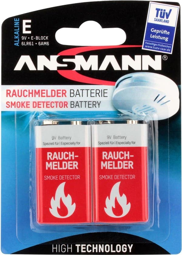 Ansmann 1515-0006 Alkaline 9V batteri/akku
