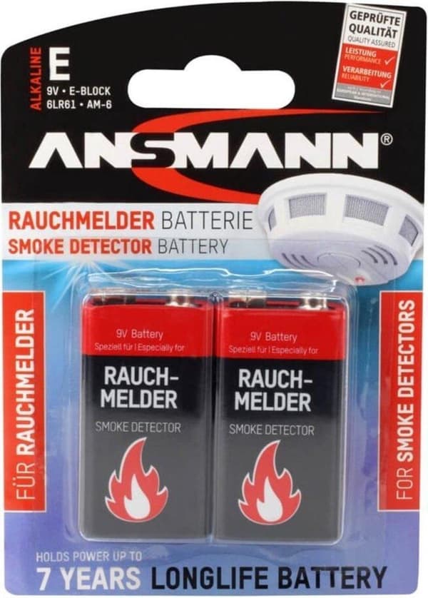 Ansmann 1515-0006 Alkaline 9V batteri/akku