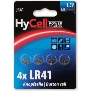HYCELL 1516-0025 HyCell alkalisk knapcelle LR41 1,5V, V3GA, LR41/192 batterisæt