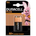 Miniatyrbillede 1 af 5: Wentronic 6LR61 9V Duracell Plus 1-BL - Alkaline - Prismatisk - 9V - 17,5 x 48,5 x 26,5 mm - Sort - Guld (48510)