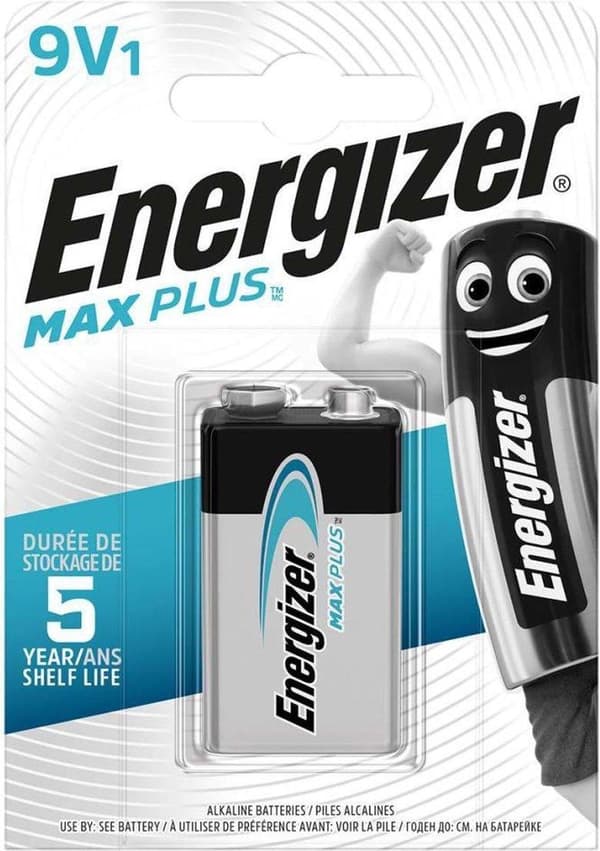 Alkalisk batteri 9 V 1-blister