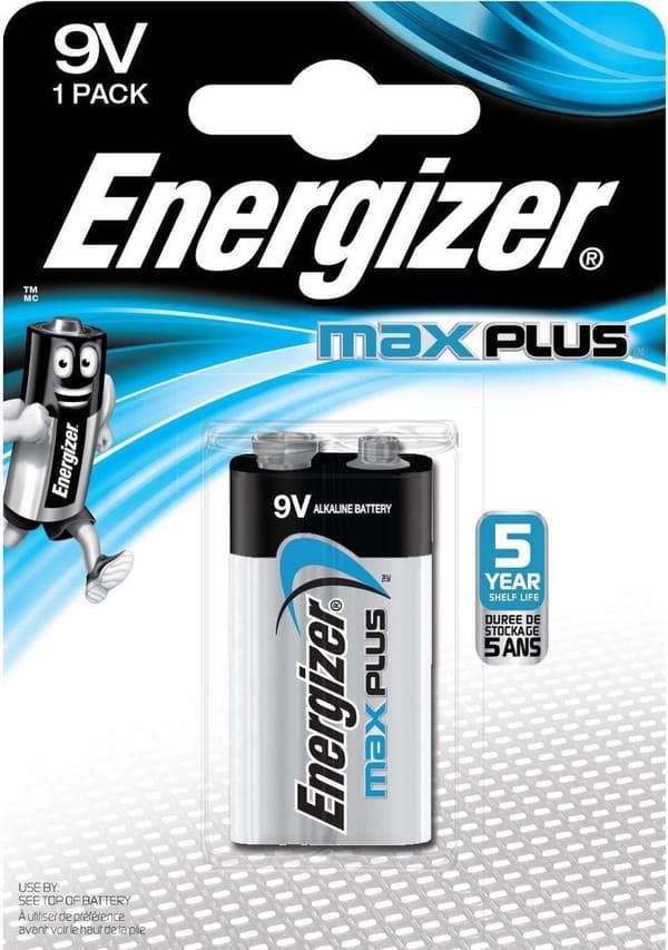 Alkalisk batteri 9 V 1-blister