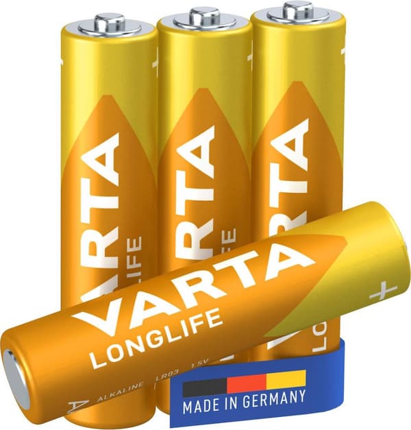Varta Longlife Ekstra AAA batteri - Alkaline - 4 stk