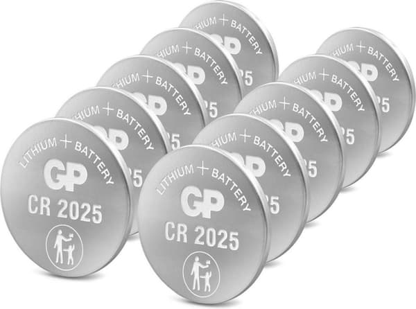 CR2025 Knapcelle Lithium 3 V GP batterier GPCR2025-2CPU10 10 stk.