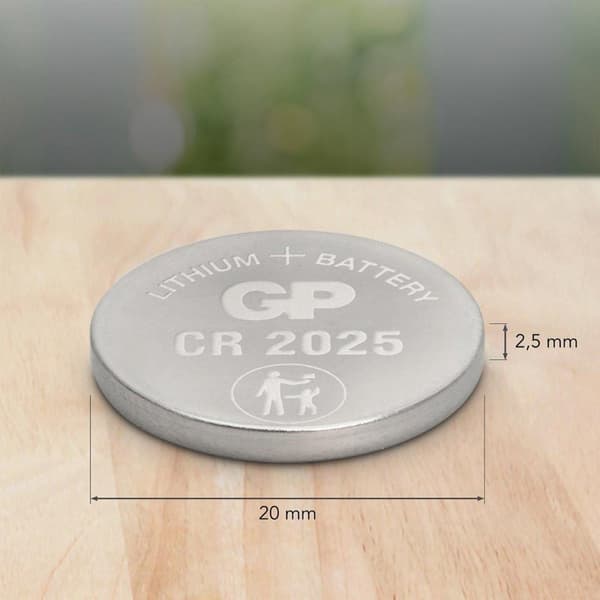CR2025 Knapcelle Lithium 3 V GP batterier GPCR2025-2CPU10 10 stk.