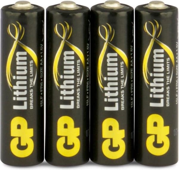 GP Batterier Lithium Primary AAA - 4 Engangsbatteri Alkaline