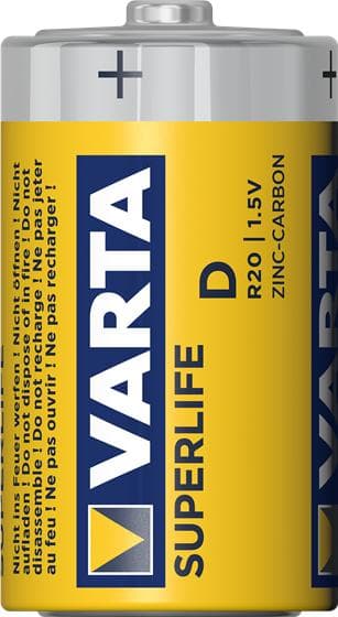 Varta D Mono Superlife batteri - 2 stk