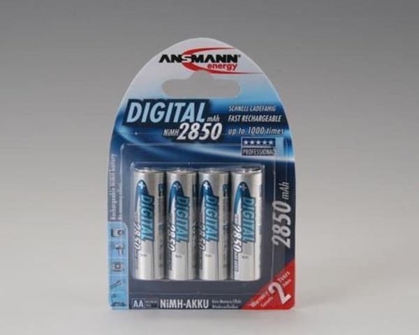 Ansmann AA 2850 mAh genopladelige batterier