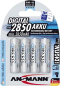 Miniatyrbillede 2 af 6: Ansmann AA 2850 mAh genopladelige batterier