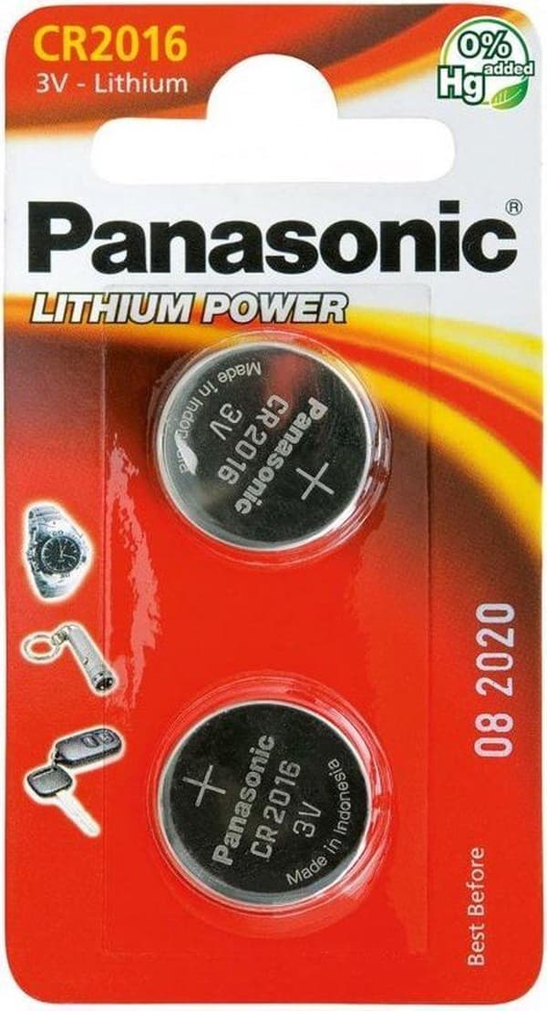 Panasonic CR2016 3V - 2-pak
