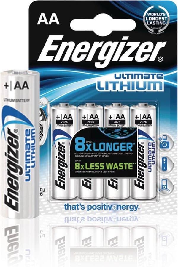 Energizer Ultimate Lithium Mignon - AA LR 6 - 1,5V - 1x4 stk.