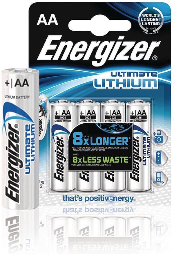 Energizer Ultimate Lithium Mignon - AA LR 6 - 1,5V - 1x4 stk.