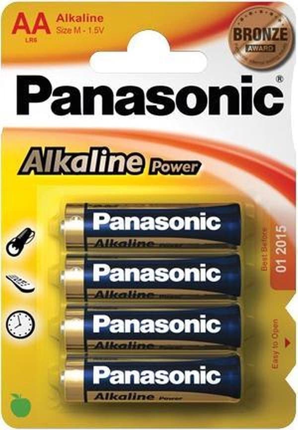 Panasonic AA Alkaline Power Batterier