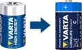 Miniatyrbillede 2 af 3: Varta Baby C batteri hver