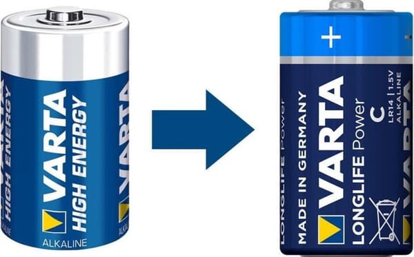 Varta Baby C batteri hver