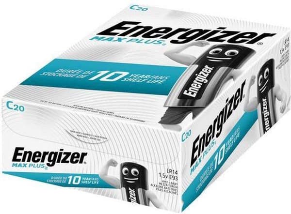 C batteri (baby) Energizer Max Plus Industrial Alkaline 1,5 V 20 stk.