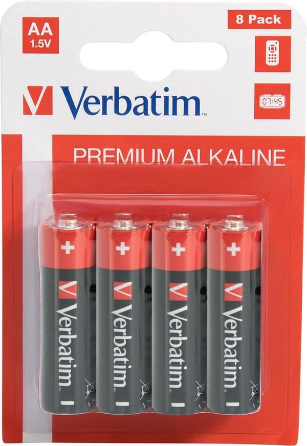Verbatim Alkaline batteri AA 8x(#49503)
