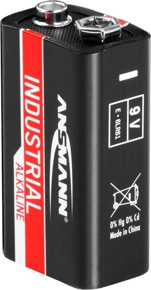 Ansmann Ansmann industrielle alkaliske batterier - 10 x 9 V blokbatterier 6LR61