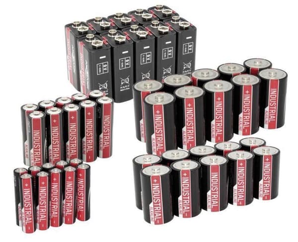 Ansmann Ansmann industrielle alkaliske batterier - 10 x 9 V blokbatterier 6LR61