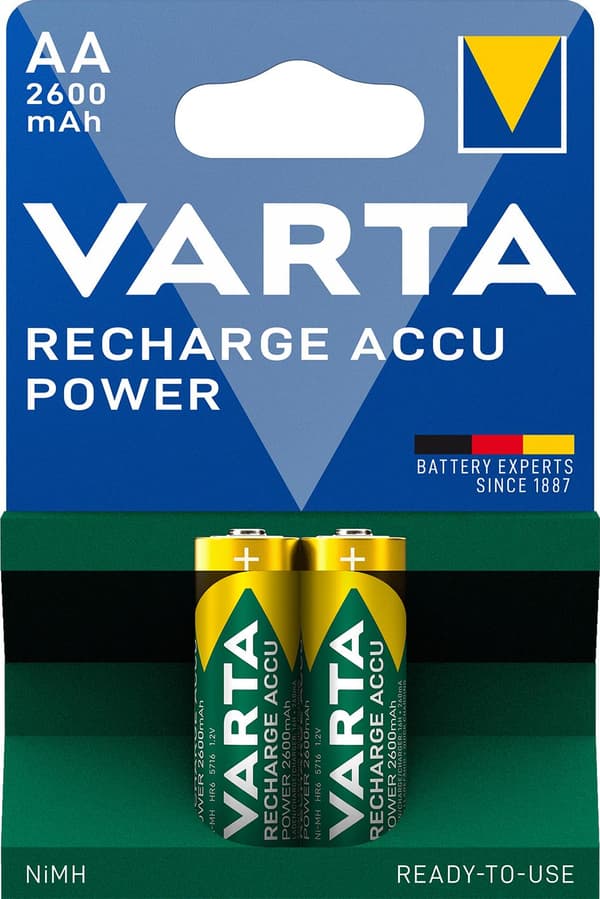 Varta AA genopladelige batterier