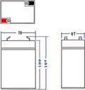 Miniatyrbild 5 av 6: Green Cell AGM11 UPS-batteri Förseglat blysyra (VRLA) 6 V 5 Ah