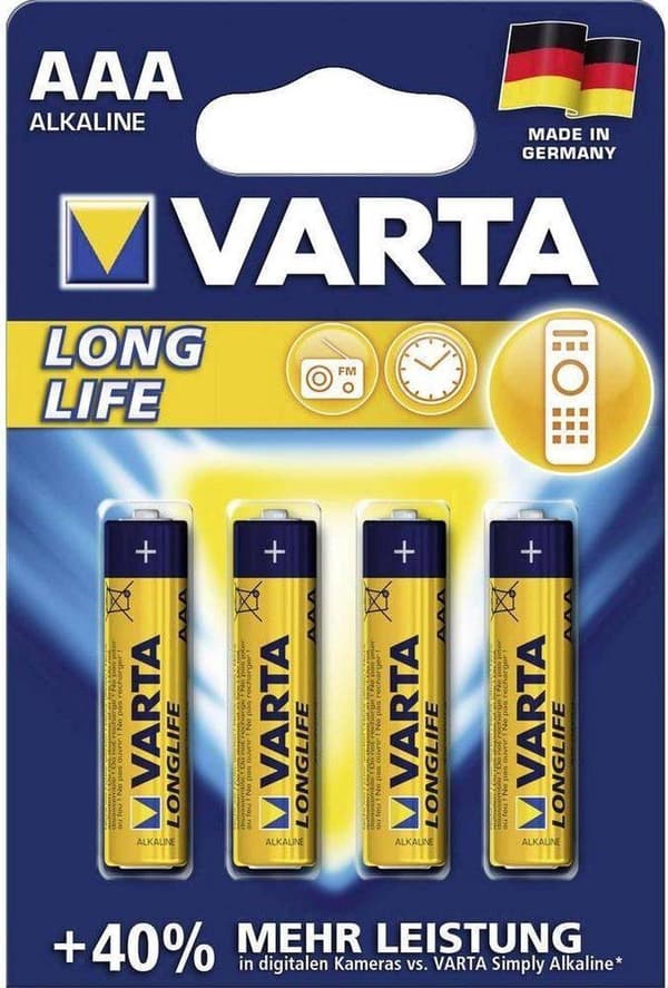 Varta 4103 Engangs AAA Alkaline-batteri