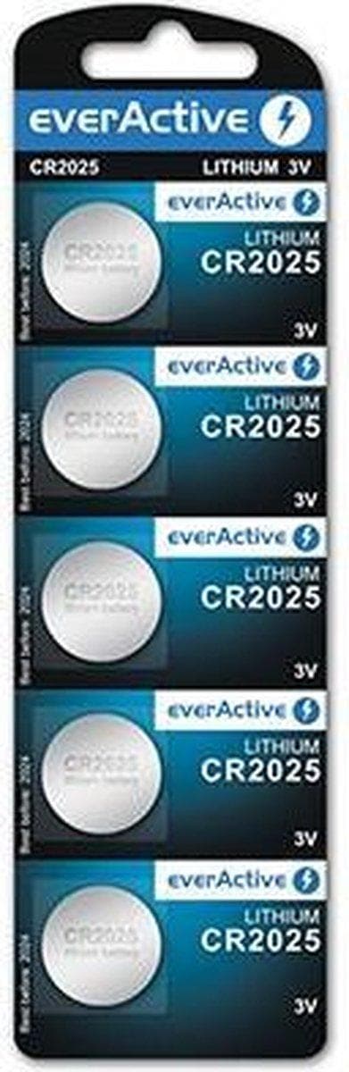 Lithium batteri mini everActive CR2025 - blister 5 stk.