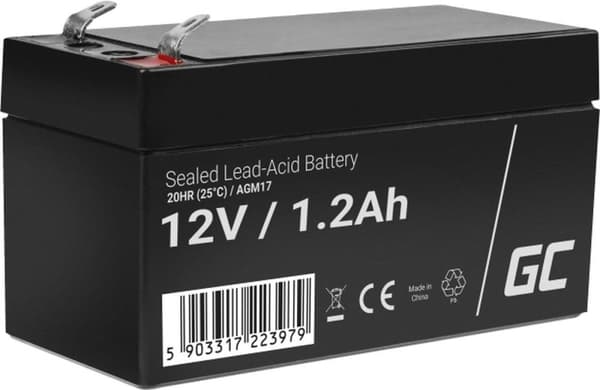 Green Cell AGM17 UPS batteri forseglet blysyre (VRLA) 12 V 1,2 Ah