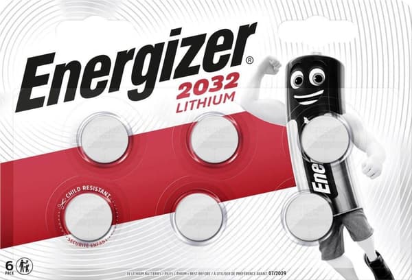 ENERGIZER SPECIALISEREDE BATTERIER CR2032 6 STK NYE