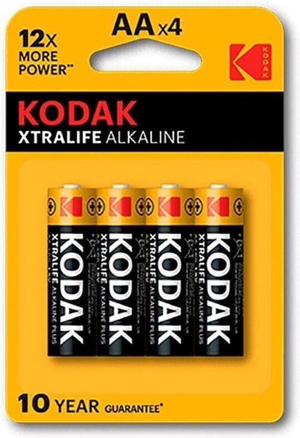 Kodak XTRALIFE alkalisk AA-batteri (4-pak)