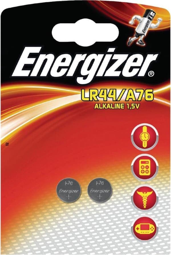 ENERGIZER ALKALINE SPECIALBATTERIER LR44/ A76 2 STK 1,5V