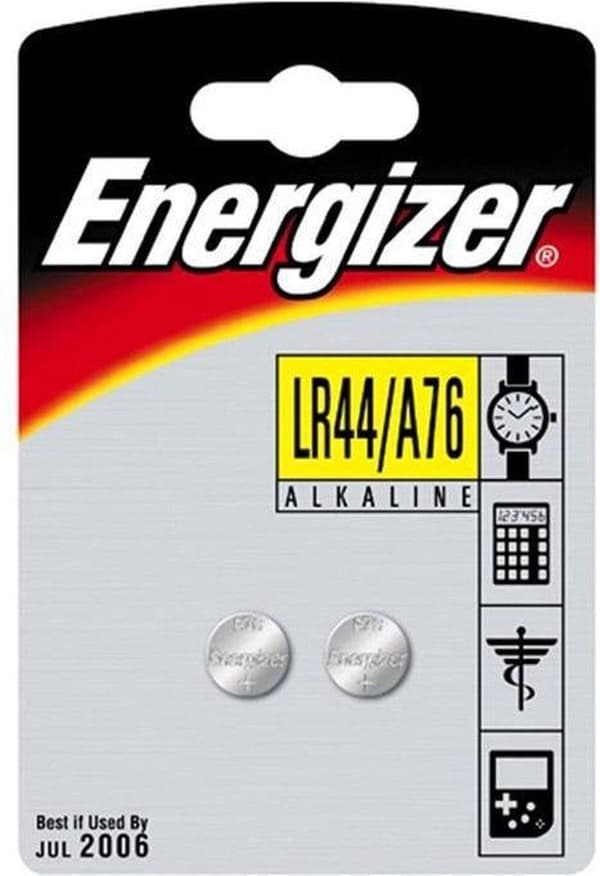 ENERGIZER ALKALINE SPECIALBATTERIER LR44/ A76 2 STK 1,5V