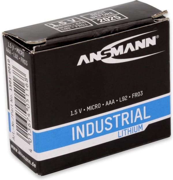 Ansmann 1501-0010 husholdningsbatteri Engangsbatteri AAA Lithium 1,5 V