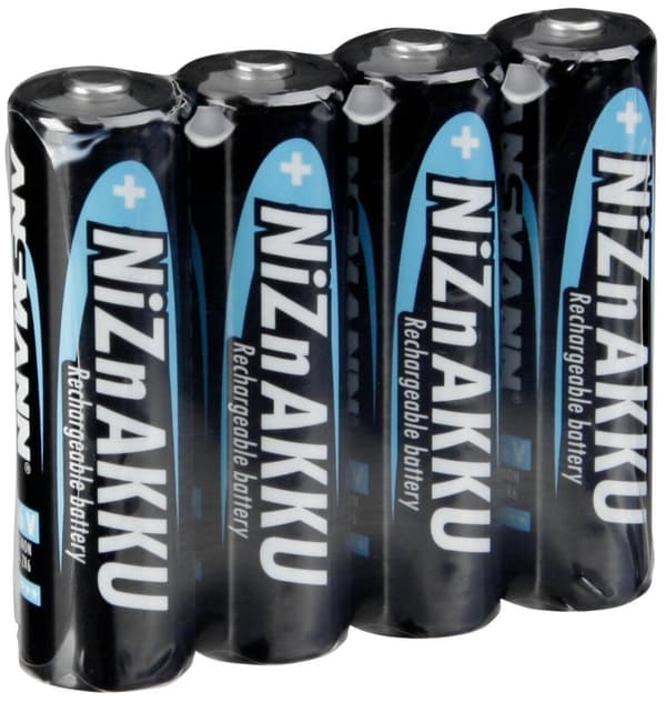 1x4 Ansmann NiZn batteri Mignon AA 2500 mAh