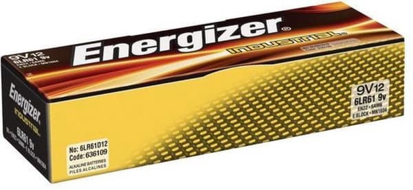 Energizer ikke-genopladelige batterier Batteri Energizer Industrial 9V/boks 12