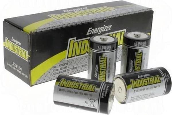 Energizer ei-ladattavat akut Akku Energizer Industrial D / pakkaus 12