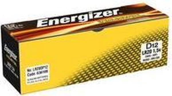 Energizer ei-ladattavat akut Akku Energizer Industrial D / pakkaus 12