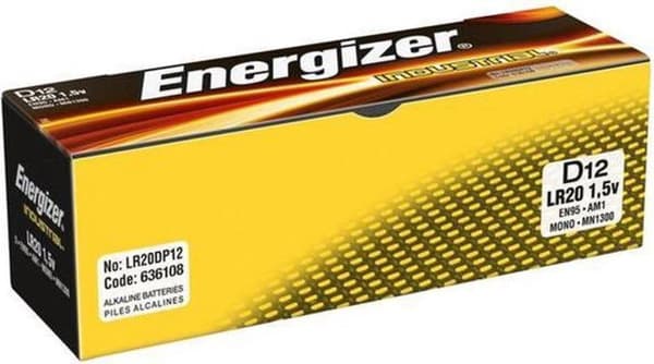Energizer ikke-genopladelige batterier Batteri Energizer Industrial D /pack 12